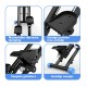 BlockFit® Stair Stepper - Sport apparatuur voor thuis - Fitness stepapparaat - Stairclimber - Stepapparaat - Home gym - Inklapbaar - LCD display - Stairmaster - Hoogte verstelbaar - Antislip - Blauw