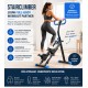BlockFit® Stair Stepper - Sport apparatuur voor thuis - Fitness stepapparaat - Stairclimber - Stepapparaat - Home gym - Inklapbaar - LCD display - Stairmaster - Hoogte verstelbaar - Antislip - Blauw