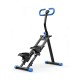 BlockFit® Stair Stepper - Sport apparatuur voor thuis - Fitness stepapparaat - Stairclimber - Stepapparaat - Home gym - Inklapbaar - LCD display - Stairmaster - Hoogte verstelbaar - Antislip - Blauw
