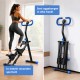 BlockFit® Stair Stepper - Sport apparatuur voor thuis - Fitness stepapparaat - Stairclimber - Stepapparaat - Home gym - Inklapbaar - LCD display - Stairmaster - Hoogte verstelbaar - Antislip - Blauw