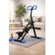BlockFit® Stair Stepper - Sport apparatuur voor thuis - Fitness stepapparaat - Stairclimber - Stepapparaat - Home gym - Inklapbaar - LCD display - Stairmaster - Hoogte verstelbaar - Antislip - Blauw
