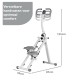 BlockFit® Stair Stepper - Sport apparatuur voor thuis - Fitness stepapparaat - Stairclimber - Stepapparaat - Home gym - Inklapbaar - LCD display - Stairmaster - Hoogte verstelbaar - Antislip - Grijs