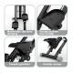 BlockFit® Stair Stepper - Sport apparatuur voor thuis - Fitness stepapparaat - Stairclimber - Stepapparaat - Home gym - Inklapbaar - LCD display - Stairmaster - Hoogte verstelbaar - Antislip - Grijs