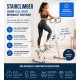 BlockFit® Stair Stepper - Sport apparatuur voor thuis - Fitness stepapparaat - Stairclimber - Stepapparaat - Home gym - Inklapbaar - LCD display - Stairmaster - Hoogte verstelbaar - Antislip - Grijs