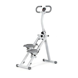 BlockFit® Stair Stepper - Sport apparatuur voor thuis - Fitness stepapparaat - Stairclimber - Stepapparaat - Home gym - Inklapbaar - LCD display - Stairmaster - Hoogte verstelbaar - Antislip - Grijs