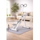 BlockFit® Stair Stepper - Sport apparatuur voor thuis - Fitness stepapparaat - Stairclimber - Stepapparaat - Home gym - Inklapbaar - LCD display - Stairmaster - Hoogte verstelbaar - Antislip - Grijs