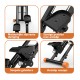 BlockFit® Stair Stepper - Sport apparatuur voor thuis - Fitness stepapparaat - Stairclimber - Stepapparaat - Home gym - Inklapbaar - LCD display - Stairmaster - Hoogte verstelbaar - Antislip - Oranje