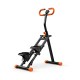 BlockFit® Stair Stepper - Sport apparatuur voor thuis - Fitness stepapparaat - Stairclimber - Stepapparaat - Home gym - Inklapbaar - LCD display - Stairmaster - Hoogte verstelbaar - Antislip - Oranje