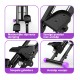 BlockFit® Stair Stepper - Sport apparatuur voor thuis - Fitness stepapparaat - Stairclimber - Stepapparaat - Home gym - Inklapbaar - LCD display - Stairmaster - Hoogte verstelbaar - Antislip - Paars