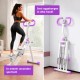 BlockFit® Stair Stepper - Sport apparatuur voor thuis - Fitness stepapparaat - Stairclimber - Stepapparaat - Home gym - Inklapbaar - LCD display - Stairmaster - Hoogte verstelbaar - Antislip - Paars