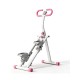 BlockFit® Stair Stepper - Sport apparatuur voor thuis - Fitness stepapparaat - Stairclimber - Stepapparaat - Home gym - Inklapbaar - LCD display - Stairmaster - Hoogte verstelbaar - Antislip - Roze