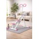 BlockFit® Stair Stepper - Sport apparatuur voor thuis - Fitness stepapparaat - Stairclimber - Stepapparaat - Home gym - Inklapbaar - LCD display - Stairmaster - Hoogte verstelbaar - Antislip - Roze