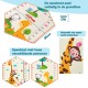 BlockPlay® Grondbox inklapbaar Baby Zeshoek 127x127 cm - Speelbox - Playpen - Kinderbox – Kruipbox – Ballenbak - Inclusief speelmat 50 speelballen draagtas en 2 optrek hendels – Grijs 