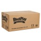 BlockPlay® Grondbox inklapbaar Baby Zeshoek 127x127 cm - Speelbox - Playpen - Kinderbox – Kruipbox – Ballenbak - Inclusief speelmat 50 speelballen draagtas en 2 optrek hendels – Grijs 
