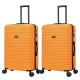 BlockTravel kofferset 2 delig ABS ruimbagage met dubbele wielen 95 liter - inbouw TSA slot - lichtgewicht - oranje BlockTravel kofferset 2 delig ABS ruimbagage met dubbele wielen 95 liter - inbouw TSA slot - lichtgewicht - oranje