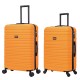 BlockTravel kofferset 2 delig ABS ruimbagage met dubbele wielen 74 en 95 liter - inbouw TSA slot - oranje BlockTravel kofferset 2 delig ABS ruimbagage met dubbele wielen 74 en 95 liter - inbouw TSA slot - oranje