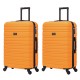 BlockTravel kofferset 2 delig ABS ruimbagage met wielen afneembaar 74 liter - inbouw TSA slot - lichtgewicht - oranje BlockTravel kofferset 2 delig ABS ruimbagage met wielen afneembaar 74 liter - inbouw TSA slot - lichtgewicht - oranje