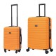 BlockTravel kofferset 2 delig ABS ruimbagage en handbagage 39 en 95 liter - inbouw TSA slot - oranje BlockTravel kofferset 2 delig ABS ruimbagage en handbagage 39 en 95 liter - inbouw TSA slot - oranje