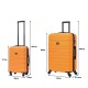 BlockTravel kofferset 2 delig ABS ruimbagage en handbagage 39 en 74 liter - inbouw TSA slot - oranje BlockTravel kofferset 2 delig ABS ruimbagage en handbagage 39 en 74 liter - inbouw TSA slot - oranje
