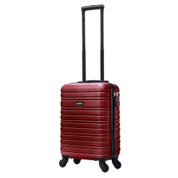 BlockTravel handbagage reiskoffer XS met wielen afneembaar 29 liter - inbouw TSA slot - lichtgewicht - rood