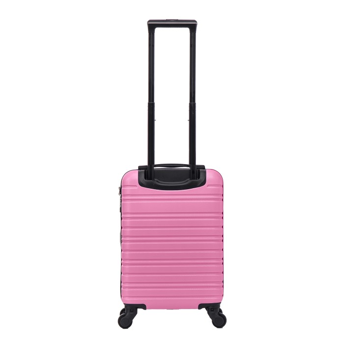 BlockTravel handbagage reiskoffer XS met wielen afneembaar 29 liter - inbouw TSA slot - lichtgewicht - roze
