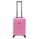 BlockTravel handbagage reiskoffer XS met wielen afneembaar 29 liter - inbouw TSA slot - lichtgewicht - roze