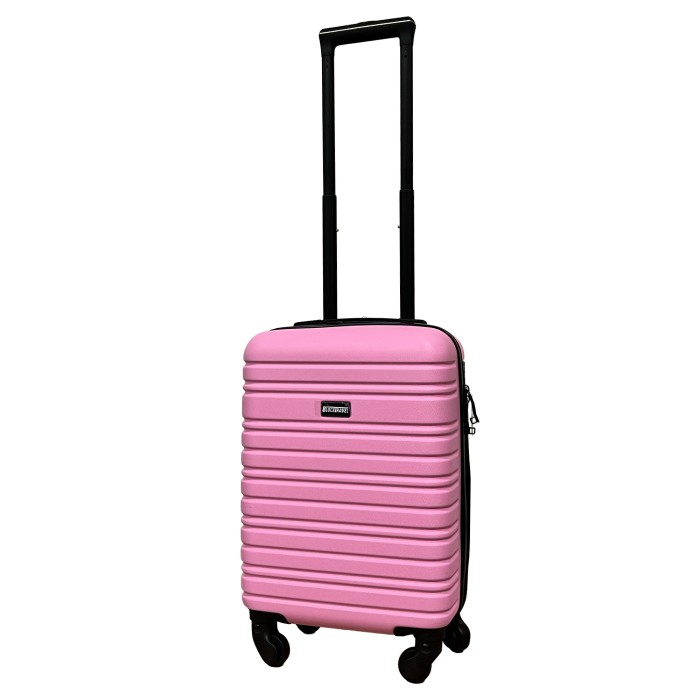 BlockTravel handbagage reiskoffer XS met wielen afneembaar 29 liter - inbouw TSA slot - lichtgewicht - roze