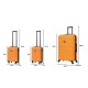 BlockTravel kofferset 3 delig ABS ruimbagage en handbagage 29 29 en 74 liter - inbouw TSA slot - oranje