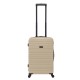 BlockTravel kofferset 2 delig ABS handbagage met wielen afneembaar 39 liter - inbouw TSA slot - lichtgewicht - champagne