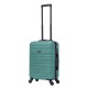 BlockTravel kofferset 2 delig ABS handbagage met wielen afneembaar 29 en 39 liter - inbouw TSA slot - groen