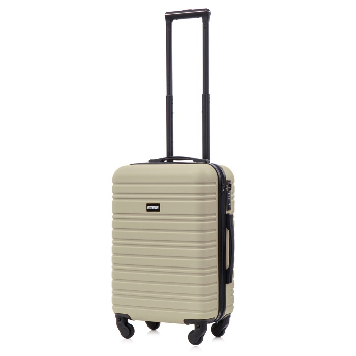 BlockTravel kofferset 2 delig ABS handbagage met wielen afneembaar 39 liter - inbouw TSA slot - lichtgewicht - licht groen