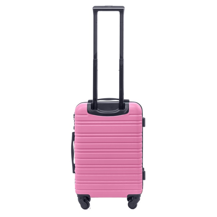 BlockTravel handbagage reiskoffer S met wielen afneembaar 39 liter - inbouw TSA slot - lichtgewicht - roze