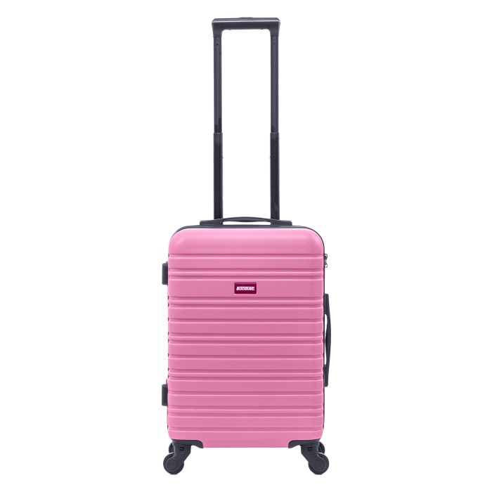 BlockTravel handbagage reiskoffer S met wielen afneembaar 39 liter - inbouw TSA slot - lichtgewicht - roze