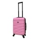 BlockTravel handbagage reiskoffer S met wielen afneembaar 39 liter - inbouw TSA slot - lichtgewicht - roze