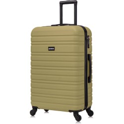 BlockTravel reiskoffer M met wielen afneembaar 74 liter - inbouw TSA slot - lichtgewicht - olijf groen