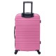 BlockTravel reiskoffer M met wielen afneembaar 74 liter - inbouw TSA slot - lichtgewicht - roze