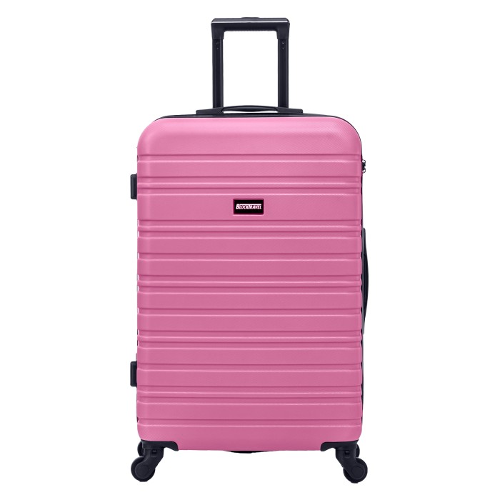 BlockTravel reiskoffer M met wielen afneembaar 74 liter - inbouw TSA slot - lichtgewicht - roze