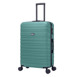 BlockTravel reiskoffer L met dubbele wielen 95 liter - inbouw TSA slot - lichtgewicht - groen
