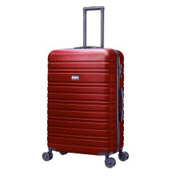 BlockTravel reiskoffer L met dubbele wielen 95 liter - inbouw TSA slot - lichtgewicht - rood
