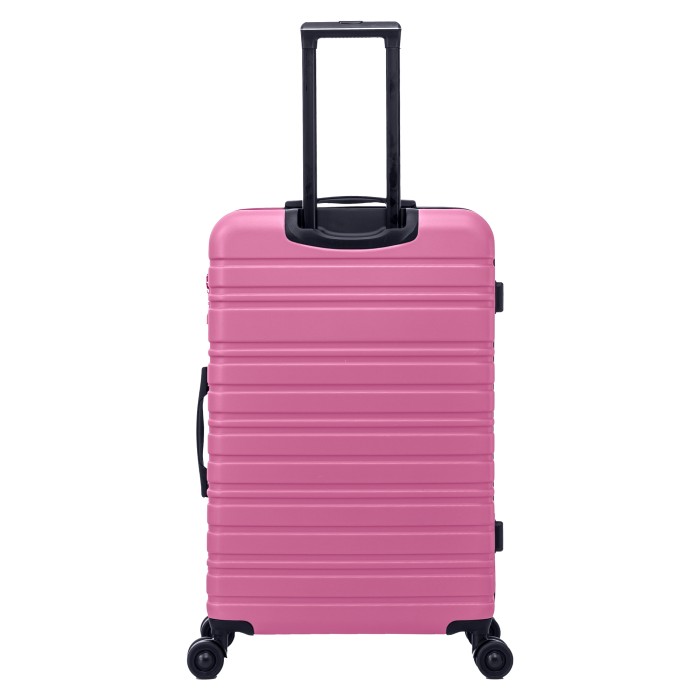 BlockTravel reiskoffer L met dubbele wielen 95 liter - inbouw TSA slot - lichtgewicht - roze