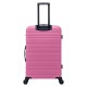 BlockTravel reiskoffer L met dubbele wielen 95 liter - inbouw TSA slot - lichtgewicht - roze
