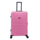 BlockTravel reiskoffer L met dubbele wielen 95 liter - inbouw TSA slot - lichtgewicht - roze