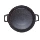 Kookkunst Holland Paella Pan Inductie - Kookpan met Silicone Koude Handgrepen - Ø 40 cm - Inductie Pannen - Gietaluminium - Marmeren Anti-aanbaklaag - PFOA-vrij