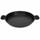Kookkunst Holland Paella Pan Inductie - Kookpan met Silicone Koude Handgrepen - Ø 40 cm - Inductie Pannen - Gietaluminium - Marmeren Anti-aanbaklaag - PFOA-vrij