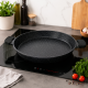 Kookkunst Holland Paella Pan Inductie - Kookpan met Silicone Koude Handgrepen - Ø 40 cm - Inductie Pannen - Gietaluminium - Marmeren Anti-aanbaklaag - PFOA-vrij