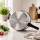 Kookkunst Holland Snelkookpan Inductie 7L – Hogedrukpan / Snelkoker RVS 24 cm – Pressure Cooker met 6 Veiligheden – Geschikt voor Alle Warmtebronnen