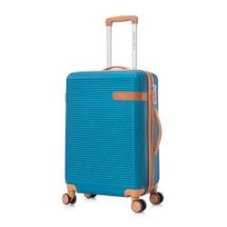 Royalty Rolls Milaan reiskoffer met wielen 72 liter expandable - inbouw cijferslot - lichtgewicht – blauw