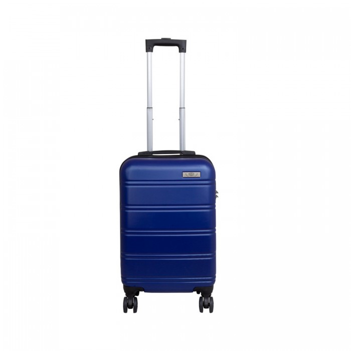BlockTravel handbagage koffer met wielen 39 liter - lichtgewicht - cijferslot - blauw