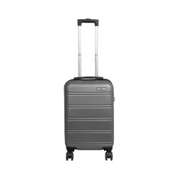 BlockTravel handbagage koffer met wielen 39 liter - lichtgewicht - cijferslot - zilver