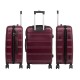 BlockTravel handbagage koffer met wielen 39 liter - lichtgewicht - cijferslot - rood